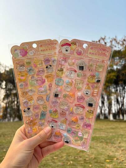 Cute 3D Cute Rabbit Crystal Stickers For Girls. Can Be Used For Various Purposes Such As Forehead Stickers, Fluffy Stickers, Phone Case Stickers, Notebook Decoration Stickers, Craft Stickers, Fun Stickers, Diary Decoration Stickers, Doodle Stickers, Etc.