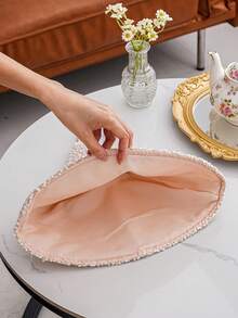 1pc Warm Fleece Tea Pot Cozy, Dessert Tray Cover