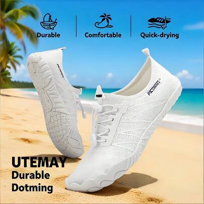 Unisex New Upstream Shoes/Water Shoes; Comfortable Quick-Drying Water Shoes, Beach Shoes, Yoga Shoes, Sandals, Outdoor Swimming Shoes, Suitable For Indoor Fitness, Nursing Work, Weightlifting, Diving, Non-Slip Lightweight Wading Shoes, Snorkeling Shoes