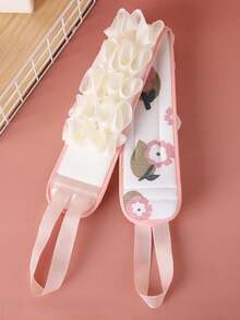 1pc 2-In-1 Expandable Bath Sponge With Soap Pouch Design & Exfoliating Texture, Large Double-Sided Soft Body Scrubber, Gentle Cleansing & Light Beige Smooth, Bathroom Accessory, Bath Tub Enhancer - Multicolor - View 6