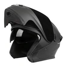 Crown Racing DOT认证模块化摩托车头盔,带双镜片,可翻转设计 - 彩色 - 查看 14