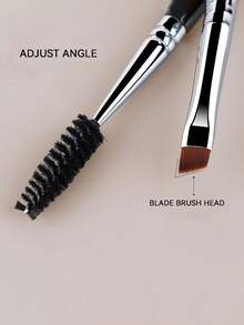 1/2/6件套大号眼影睫毛膏刷、塑料柄双头睫毛梳、螺旋眉刷、超细眼线刷化妆工具套装、化妆刷套装、全套化妆工具、化妆礼品套装 - 彩色 - 查看 4