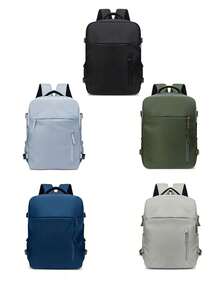 Women's Backpack, Large Capacity Travel Backpack, Commute/School Backpack, Fashionable Laptop Bag, Short-Distance Business Travel Luggage Bag, Compliant With Ryanair, Wizz Air And Other Airlines' Regulations - Multicolor - View 9