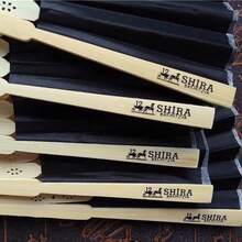 20/40支装个性化刻字白色折叠优雅布扇，婚礼及派对用品，Poetcore，永恒之爱 - 禮盒款 - 查看 8