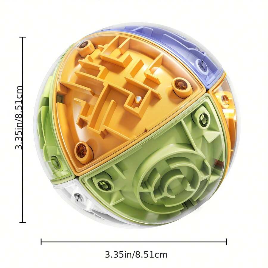 3D Maze Cube Puzzle, Brain Teaser Toy To Promote Brain Development, Fun Toy For Children, Birthday Party Gift, Suitable For Kids 3+ Years Old, Multiple Colors, Made Of ABS Material - Multicolor - View 1