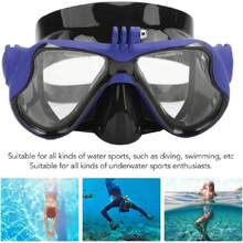 Máscara de Buceo, Cámara de Acción, Gafas de Buceo, Máscara de Buceo con Snorkel con Lente Templada para Buceo, Apnea, Natación,38257365 - Azul y blanco - Ver 6