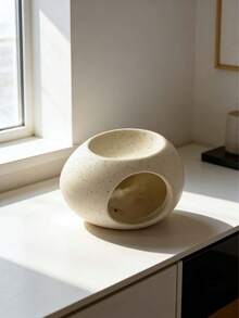 Vintage Egg-Shaped Candle Holder & Aroma Diffuser, Premium Home & Office Decor, Essential Oil Diffuser, Can Dry Burn Coffee Grounds, Egg-Shaped Candle Holder Gift, Holiday, Winter, Room Decor, Birthday, Graduation