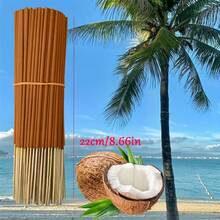 15/75/105/165pcs Bamboo Summer Cooling Series Coconut Scented Incense Sticks, Long-Lasting Natural Coconut & Vanilla Fragrance, Burn Time 30-40 Minutes, Air Purifying, Suitable For Bedroom Use - 22cm Coconut Essential Oil Infused Fragrance - View 3