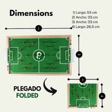 PLAKKS.| Juego de Mesa de fútbol| De 3 a 99 años| De 2 a 4 Jugadores| para niños y Adultos| Juego de Madera| Juegos educativos y de Habilidades| para Toda la Familia| Futbolín - 1 - Ver 9