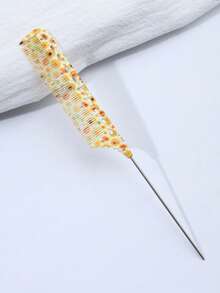 一体式钢针梳 - 耐用ABS材质，防静电，抚平毛躁，日常居家梳理必备，多种花卉图案可选，是理想的送礼佳品。 - 彩色 - 查看 8