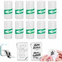 热敏自粘卷纸迷你打印机贴纸，57 x 25毫米，热敏打印纸，热敏照片打印纸，适用于待办事项清单、计划日记、备忘录、学习笔记 - 彩色 - 查看 1