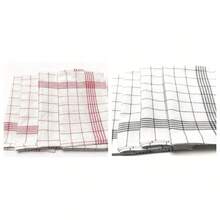 Large Checkered Kitchen Dish Towel, Absorbent Tea Towel, Soft Reusable Cleaning Cloth, Quick-Drying Dishcloth, Dishwashing Cloth - Multicolor - View 11