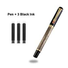 A Pen With An Ancient And Elegant Style, The Balama Bronze Fountain Pen - A Unique Chinese Art Design/A High-End Gift For Men, Writing Enthusiasts/Student Calligraphy Practice Pen/Business Office Signature Pen/Replaceable Ink Cartridge - 1 Pen - View 12