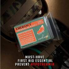 Manta de emergencia Mylar de láminaérmica, manta espacial diseñpara la, calentador corporal, primeros auxilios al aire libre, Camping, senderismo, viajes, 4 Uds. RUCT - 1 - Ver 7