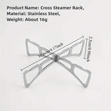 1 قطعة/3 قطع رف بخار فريد، رف بخار من الفولاذ المقاوم للصدأ، ملحق بخار للمطبخ، مناسب لقدر الهواء الساخن، الإناء، قدر الضغط، صينية الكيك المستديرة، الفرن، شواية التبريد والبخار من الفولاذ المقاوم للصدأ - متعدد الألوان - مشاهدة 3