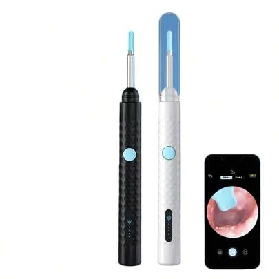 Smart Visual Earplugs, High-Definition 1080P, 4.2mm Camera, WIFI Earplugs, Ear Cleaner, Ear Spoon, Wireless Endoscope, Medical Care, Waterproof, 6 LED Lights Ear Wax Removal Electric Ear Cleaner