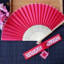 20/40支装个性化刻字白色折叠优雅布扇，婚礼及派对用品，Poetcore，永恒之爱 - 禮盒款 - 查看 6