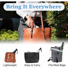 210T涂层自动折叠口袋伞，防风，轻便，男女通用（天蓝色），春夏精选，伴娘礼物，房间装饰，卧室装饰，海滩，旅行，男士适用，女士适用，度假，妇女节，旅行必备，婚礼回礼，Y2K，卧室，汽车配件，厨房装饰，可爱小物 - 米色 - 查看 8