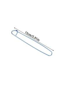 1枚/10枚彩色铝制胸针别针/防松别针/毛衣防掉毛夹/编织工具，大号铝制别针