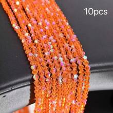 4mm Vibrant Faceted Glass Ball Beads | Sparkling Crystal Loose Beads | DIY Bracelet Necklace Phone Chain Jewelry Making Supplies | Handmade Craft Accessories - Spinel - View 81