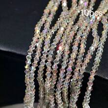 4mm Vibrant Faceted Glass Ball Beads | Sparkling Crystal Loose Beads | DIY Bracelet Necklace Phone Chain Jewelry Making Supplies | Handmade Craft Accessories - Spinel - View 49