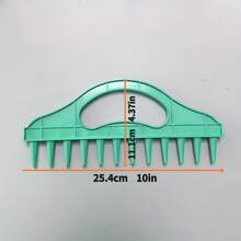 Seeding Tool, Soil Auger, Gardening Seeding Spacing Tool, Suitable For Farmland, Garden Vegetable Planting, Agricultural Rake - Green - View 4