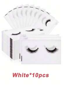 10pcs/30pcs Eyelash Care Bags, Eyelash Packaging Bags, Cosmetic Original Design Bags, Suitable For Vanity Accessory Storage, Jewelry Storage Box, Cosmetic Storage Box, Perfume Storage Box, Cosmetic Bag, Small Eyelash Zipper Case, Travel Care Accessories, Organized Makeup Bag, Travel Essentials. - Multicolor - View 15