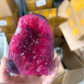 Natural Amethyst Geode, Primitive Uruguayan Amethyst Cluster, Home & Office Desk Decor