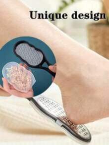 قرادة قدم من الفولاذ المقاوم للصدأ احترافية قطعة واحدة، تصميم مقاوم للرذاذ، مقبض إرجونومي، سطح كاشط خشن وناعم - مصنوعة من مواد بلاستيكية متينة، مناسبة لعناية القدم واليد في المنزل - هدية مثالية للتخرج وعيد الحب وأعياد أخرى - متعدد الألوان - مشاهدة 5