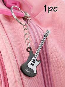 Llavero de guitarra personalizado con nombre grabado, llavero personalizado para amantes de la música, diseño de letra personalizado como recuerdo - Estilo A - Ver 10