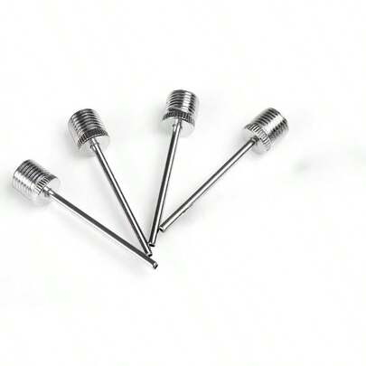 4pcs Heavy Duty Stainless Steel Air Balloon Pump With Quick Connect Thread - Portable Ball Inflator Pump For Basketball, Volleyball, Soccer Ball, Balloons - Compatible With Inflatable Sports Equipment, Balloons And Party Decorations - Ideal For Home, Gym