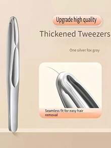 1支装优质品牌圆头眉毛及面部毛发去除镊子 - 无痛握持，精准修剪短毛，轻松修整眉毛、胡须、鬓角 - 男女皆宜的修容工具 - 彩色 - 查看 6