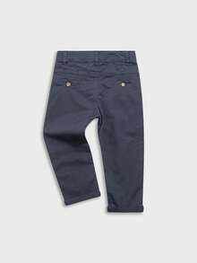 Pantalones casuales con logo bordado para niños, primavera/otoño - Gris - Ver 3