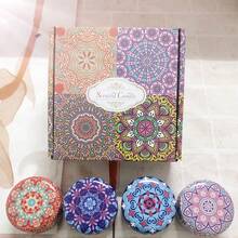 4pcs/Set Hot Melt Wax Scented Candles, Handmade Soy Wax Candle Cups, Floral Shaped Candles, Suitable For Wedding And Holiday Decoration, Perfect Gift For Family And Friends. Scented Candle Jars, Suitable For Birthday, Valentine's Day Or Mother's Day Travel, Scented Gift Set, Christmas Gift, Christmas Scented Candles. - Multicolor - View 16