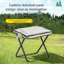 Folding Aluminum Camping Stool With Zippered Bag - Grön - Visa 2
