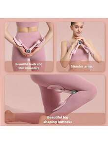 Kegel Pelvic Floor Trainer, Inner Thigh And Glute Exerciser With Square Buckle. Portable Home Workout Equipment For Postpartum Recovery. Exercise Gradually; Initial Discomfort Will Disappear With Continued Use. - Pink - View 6