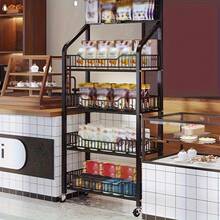 4-Tier Metal Retail Display Rack - 15 Hooks 4 Casters 4 Foot Pads, Easy Assemble Sturdy Space-Saving For Commercial Store Use - Black - View 7