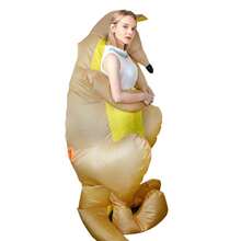1pc Inflatable Kangaroo Costume, Makeup Costume, Christmas Costume, Adult Costume, Includes Fan, Batteries Not Included - Kangaroo - View 5