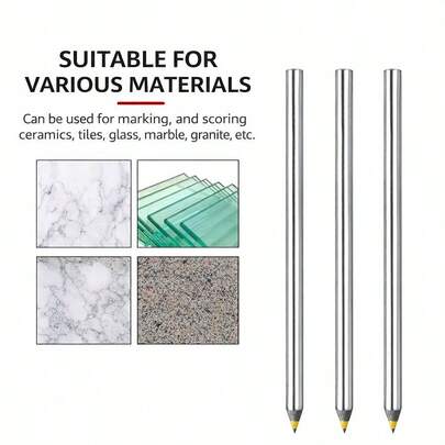 Bolígrafos de carburo de aleación para grabar metal, madera, vidrio y azulejos. Herramienta de mano para letras de precisión