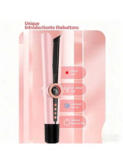 UKLISS Hot Air Straightening Brush, Automatic Hair Styling Tool, Creates Smooth Straight Hair