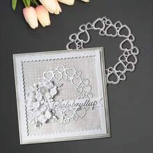 Creative Flower ,Love Metal Cutting Dies, DIY Scrapbooking Album And Embossing Stencil, Greeting Card Making Tool, Card Paper Cutting Crafts ,Gift Card Making Template Die Cuts.