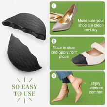 Shoe Filler Insert For Loose Shoe,Toe Cushion Fillers Make Shoes Fit For All Day Pain Relief And Comfort,Shoe Inserts For Men And Women. - màu đen - Xem 7