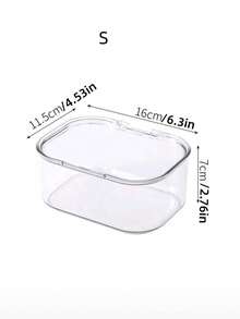 Hộp đựng trang sức 1 chiếc, hộp trong suốt có nắp lật, chống bụi, chất liệu acrylic, bao gồm 6 hộp nhỏ có ngăn kéo, thích hợp để đựng kẹp tóc, băng đô, dây buộc tóc, hộp đựng đồ dùng trên bàn làm việc, hộp xếp chồng được dùng trong ngăn kéo, bàn trang điểm, phòng tắm và trang trí phòng. - Trong sáng - Xem 10