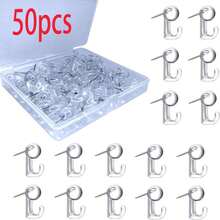 60 Pcs Clear Plastic Push Pins - Transparent Thumb Tacks For Wall Decor, Photo Boards & Office Bulletin | Home School Supplies
