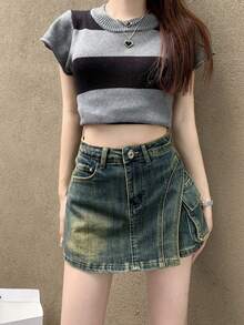 Women Shorts - Blue - View 2