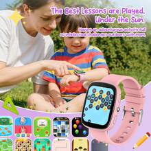 Kids Smart Watch 1.83 Inch Display | Low Power Consumption Large Capacity Battery | 22 Games Pedometer Front Camera Flashlight | Perfect Birthday Christmas Gift For Boys Girls Fit IOS Android - Multicolor - View 5