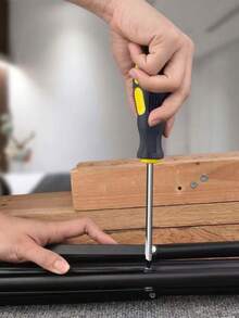 2pcs Magnetic Tip Screwdriver Set - Made Of TPR Material, Suitable For Home Repairs, Construction, Etc. ( + Flat Head) - Multicolor - View 6