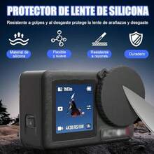 9pzs Funda Y Mica para  Osmo Action 5pro,Incluye Kit de Vidrio Templado+Tapa de Lente+Caja Protectora,Protección Integral,Ajuste Preciso,Resistencia al Impacto,Accesorios para Action 5pro - / - Ver 4