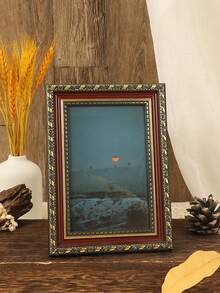 1个金色浮雕复古奢华长方形相框，适用于卧室、走廊、家居装饰、儿童房、桌面装饰、生日礼物、毕业礼物等。 - 彩色 - 查看 12