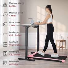 Ancheer Walking Pad Treadmill, Remote Controlled Under Desk Treadmill Quiet With LED Display, Installation-Free For Home Office - View 2